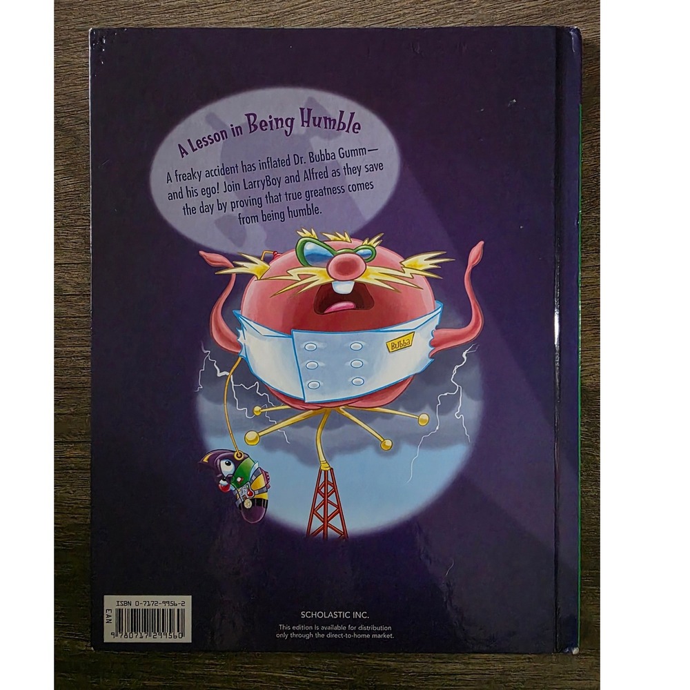 VeggieTales LarryBoy and the Golden Gum Balls Scholastic Hardcover 2006 Book - Picture 3 of 4